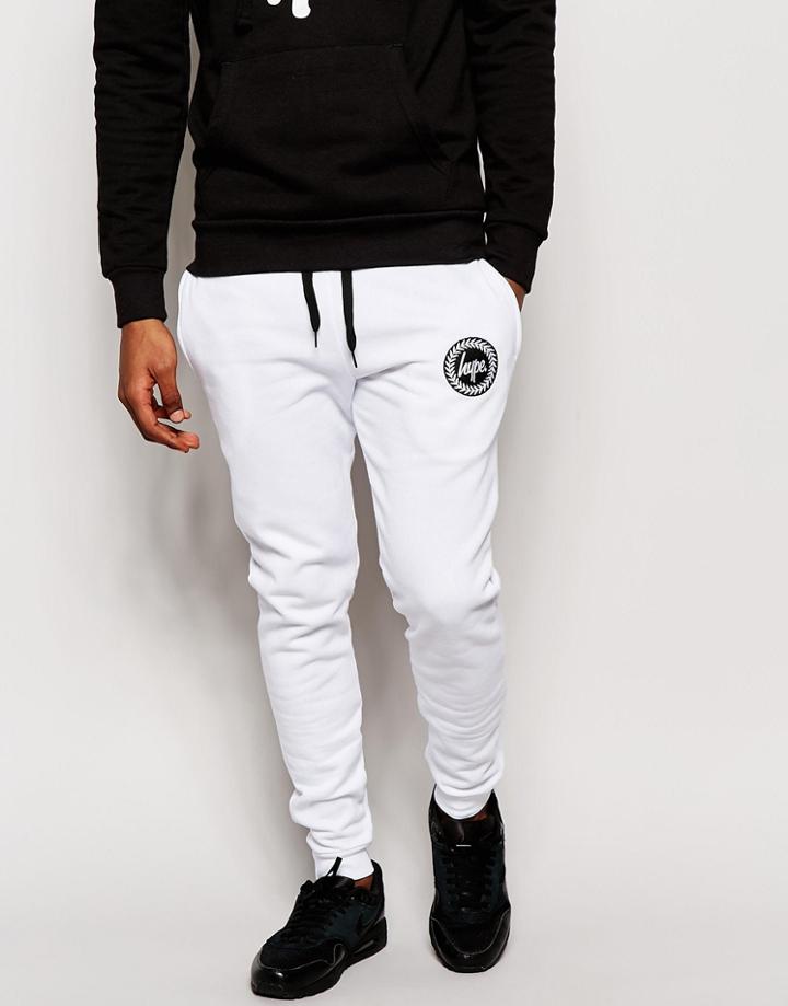 Hype Skinny Joggers - White
