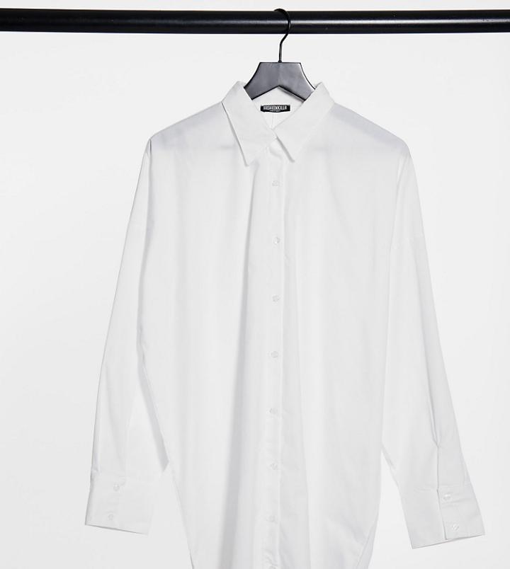 Fashionkilla Plus Oversized Shirt In White
