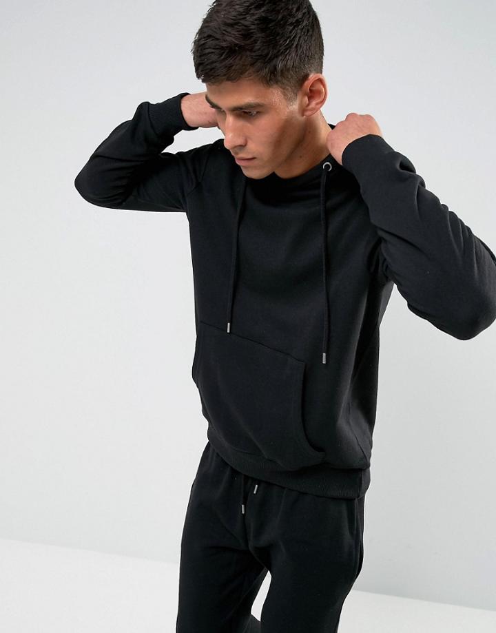 Ldn Dnm Pullover Tracksuit Hoodie - Black