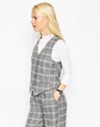 Asos Vest In Check Co-ord - Check