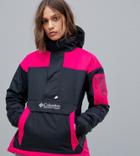 Columbia Challenger Pullover In Black/pink - Black