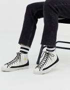 Converse All Star Sasha Hi White And Black Sneakers