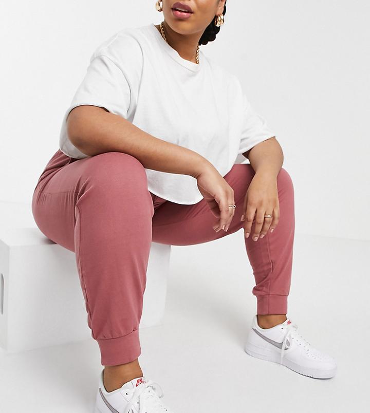 Influence Plus Sweatpants In Rose Pink - Part Of A Set