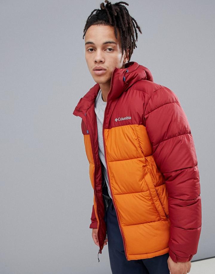 Columbia Pike Lake Hooded Jacket In Red - Red
