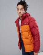 Columbia Pike Lake Hooded Jacket In Red - Red