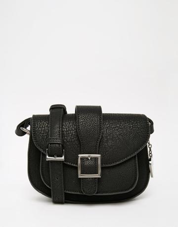 Marc B Alice Saddle Bag In Black - Black