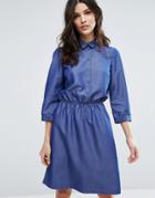 Y.a.s Can 3/4 Dress - Blue