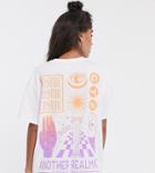Crooked Tongues Oversized T-shirt Dress With Cosmic Back Print
