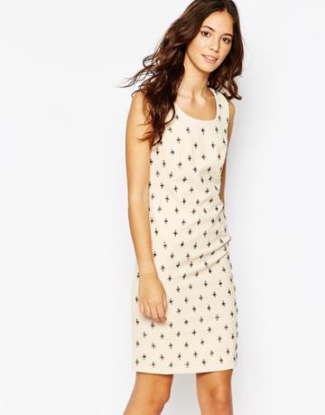 Jovonna Premier Tahara Embellished Dress - Cream