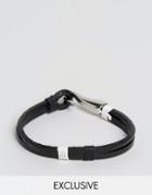 Seven London Leather Hook Bracelet Exclusive To Asos