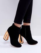 Asos Elina Heeled Ankle Boots - Black