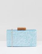 Asos Marble Box Clutch Bag - Blue
