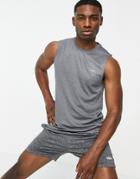 Asos 4505 Icon Training Sleeveless T-shirt With Quick Dry-grey