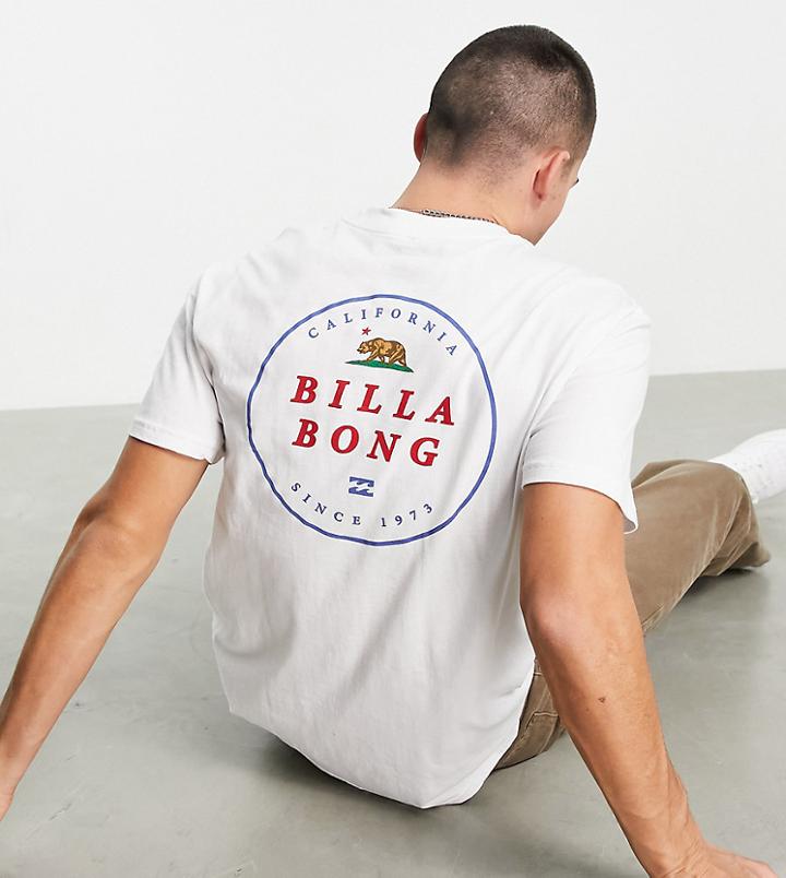 Billabong Rotor Cali T-shirt In White Exclusive At Asos-blues
