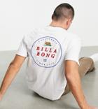 Billabong Rotor Cali T-shirt In White Exclusive At Asos-blues