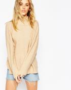 Asos Sweater In Mohair - Camel $33.00