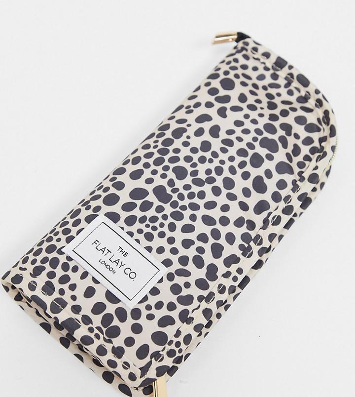The Flat Lay Co. X Asos Exclusive Standing Brush Case - Cheetah Print-no Color