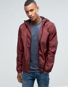 Loyalty And Faith Zip Thru Hooded Jacket - Red