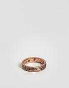 Icon Brand Arbor Band Ring In Copper - Copper