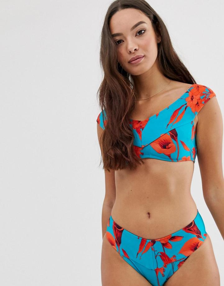 Ted Baker Ariaed Mid Waist Bikini Bottoms-multi