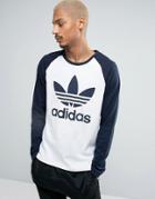 Adidas Originals Longsleeved California T-shirt In White Bk5863 - White