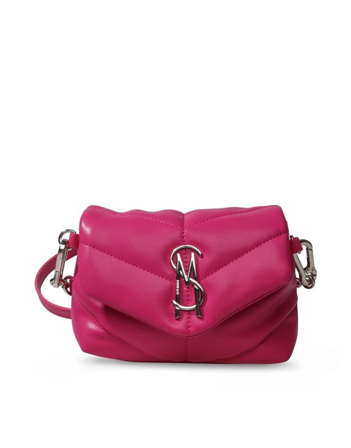Steve Madden Btoy Quilted Cross-body Bag In Fuchsia-pink