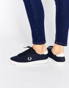 Fred Perry Spencer Navy Canvas Sneakers - Navy