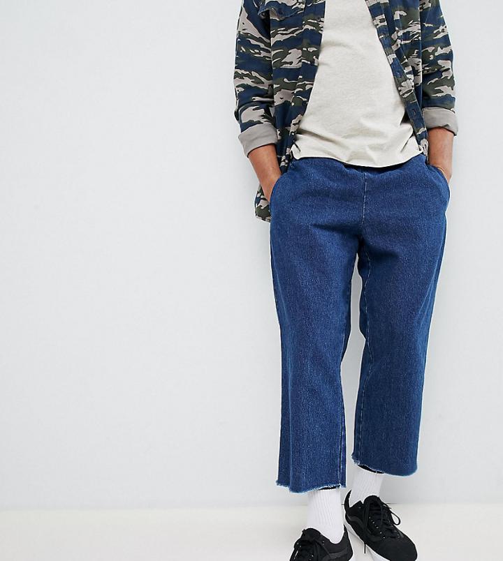 Reclaimed Vintage Inspired Denim Relaxed Pants - Blue