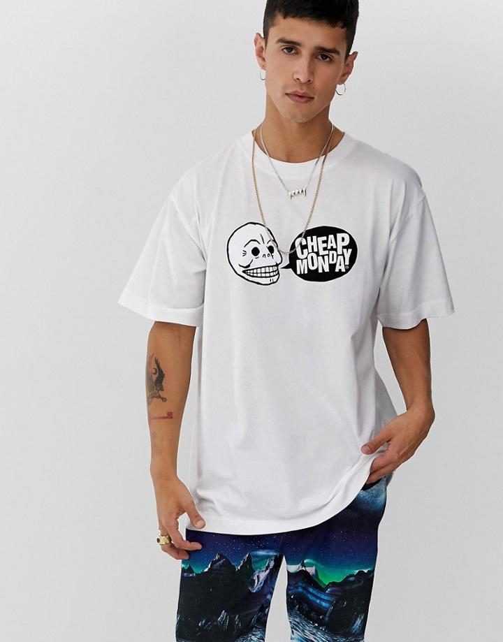Cheap Monday Speech Logo T-shirt-white