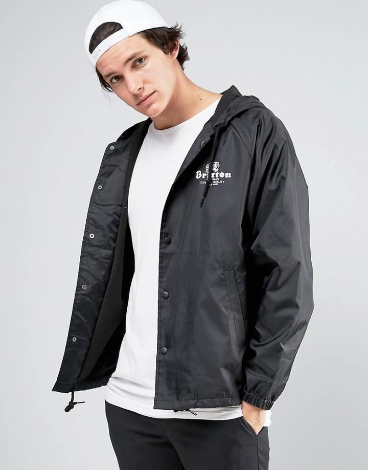 Brixton Tanka Hooded Windbreaker - Black