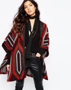 Mango Kate 70's Blanket Cape - Multi