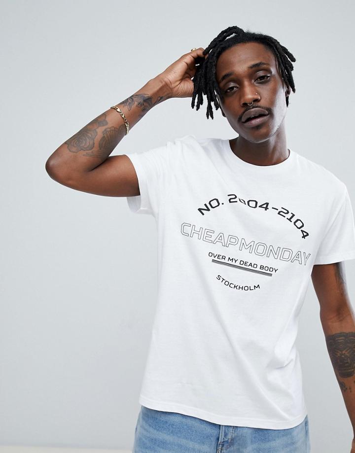 Cheap Monday Sports Logo T-shirt - White
