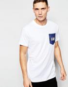 G-star T-shirt Beltrus Crewneck Raw Camo Pocket In White - White
