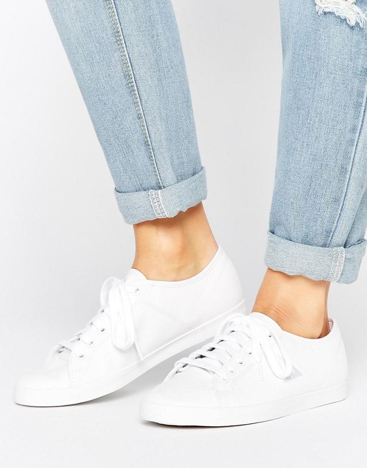 Le Coq Sportif White Canvas Setone Sneakers - White