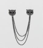 Noose & Monkey Owl Collar Chain (+) - Silver