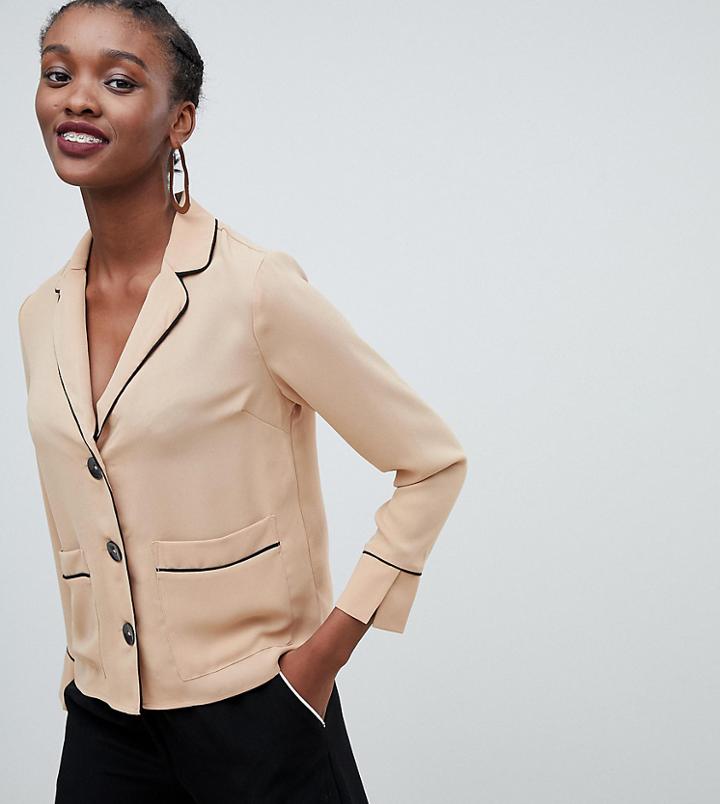 New Look Pocket Piped Shirt