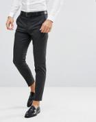 Selected Homme Tapered Suit Pants In Pinstripe - Gray