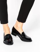 New Look Wide Fit Leicester Chunky Loafer Flat Shoes - Black