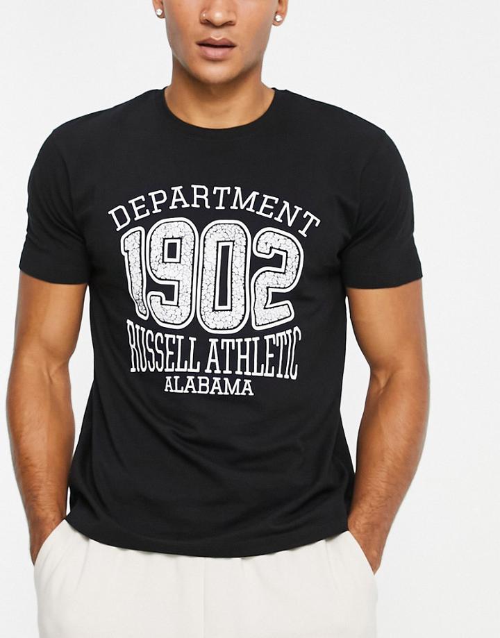 Russell Athletic Logo T-shirt In Black