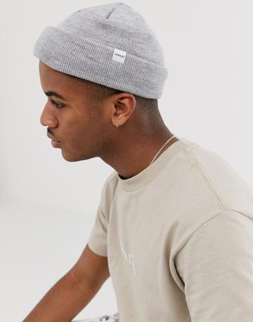 Parlez Flatholm Short Beanie In Gray - Gray