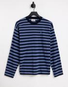 Carhartt Wip Long Sleeved T-shirt In Blue Stripe-multi