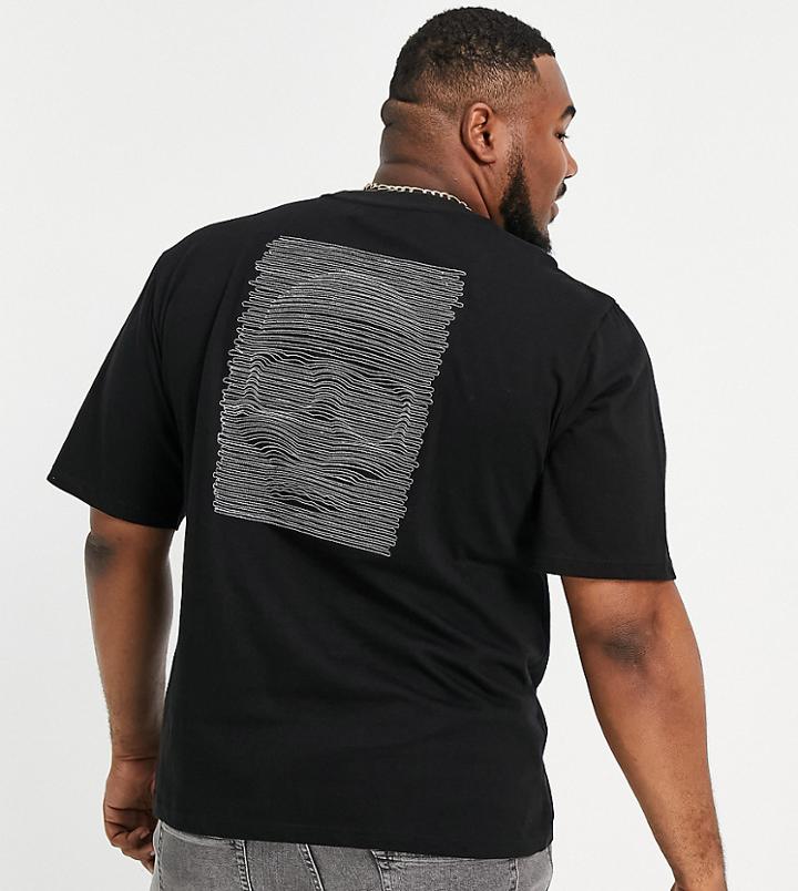 Bolongaro Trevor Plus Emboidery Back Mock Neck T-shirt-black