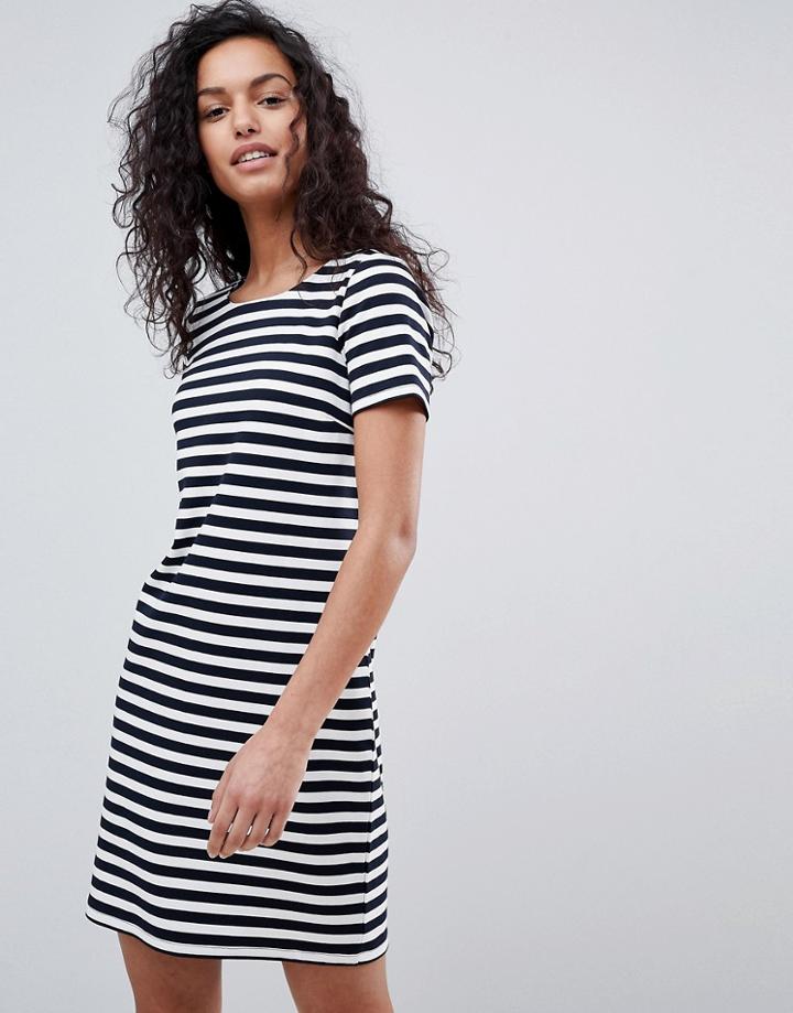 Vila Stripe Short Sleeve Dress-multi