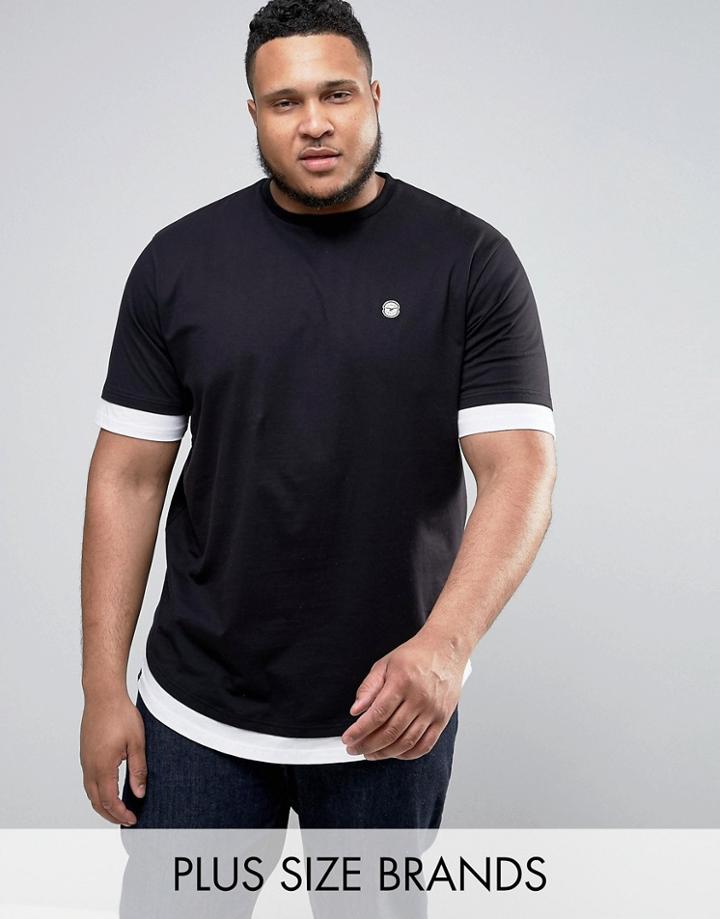 Le Breve Plus Longline T-shirt - Black