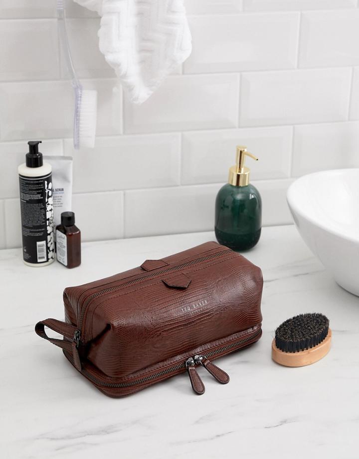 Ted Baker Chocks Toiletry Bag - Tan