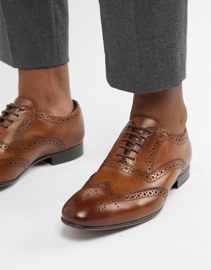 Next Oxford Brogue In Tan - Tan
