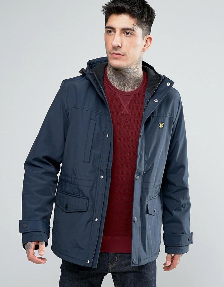 Lyle & Scott Microfleece Lined Jacket - Navy