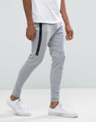 Only & Sons Joggers In Slim Fit With Tech Zip Details - Gray