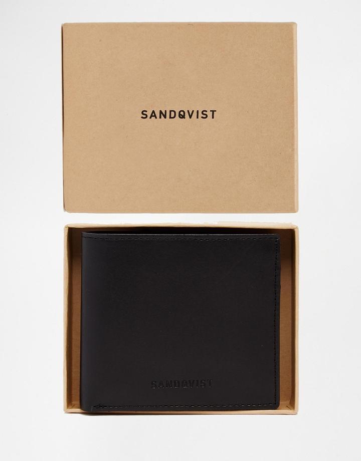 Sandqvist Bill Leather Billfold Wallet - Black