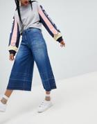 Love Moschino Flared Culotte Jeans - Blue